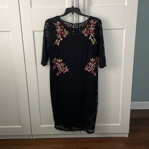 Black lace dress - size 16